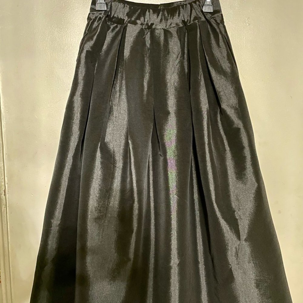 Black Pleated Maxi Skirt - Picture 5 of 5
